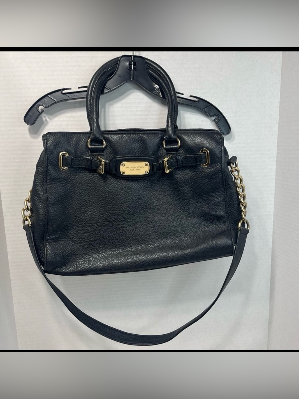 MICHAEL KORS Black Leather purse shoulder or hand bag